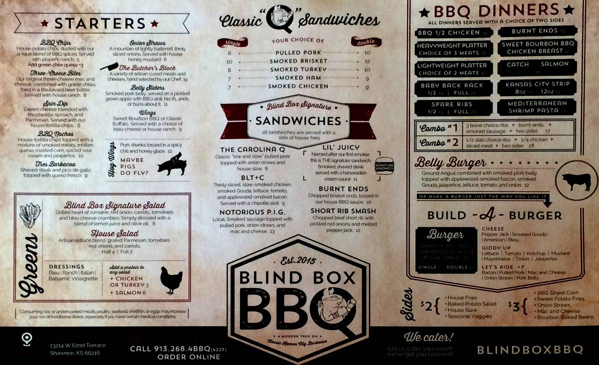 Blind Box BBQ Shawnee, Kansas