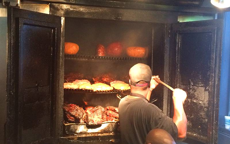 LC's Bar-B-Q smoker