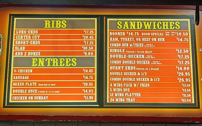 Gates BBQ Menu Leawood, Kansas