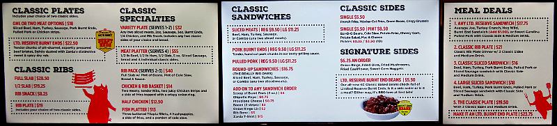 Zarda Bar-B-Q Menu - Lenexa, Kansas