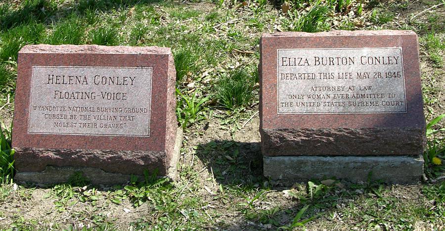 Conley graves in the Wyandotte National Buring Ground