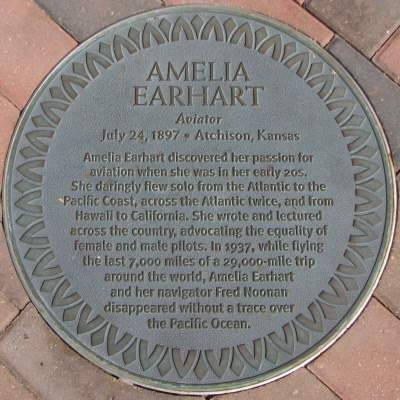Amelia Earhart - Kansas Aviator.