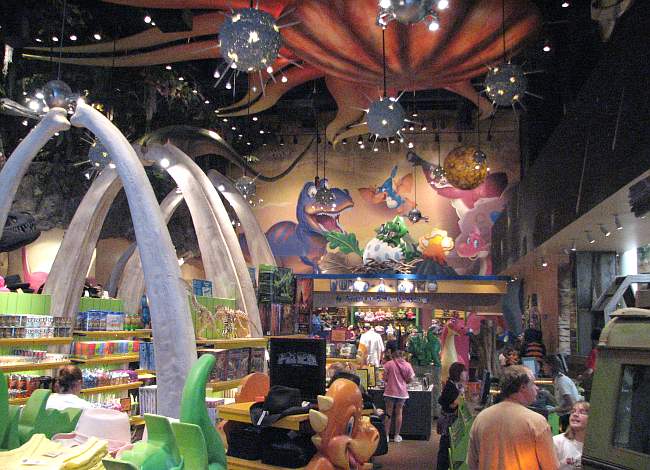 T-Rex Cafe Gift Shop and Build-A-Dino