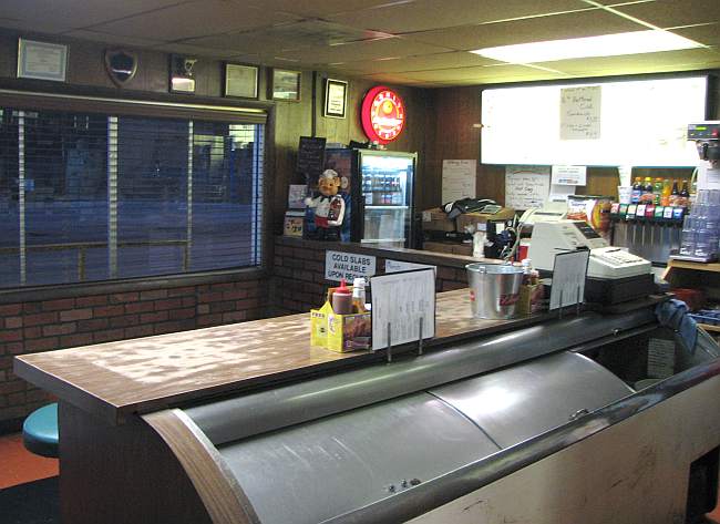 Quick's Bar-B-Q front counter