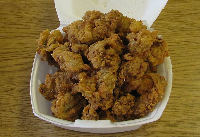 Fried oysters at Mad Jack's