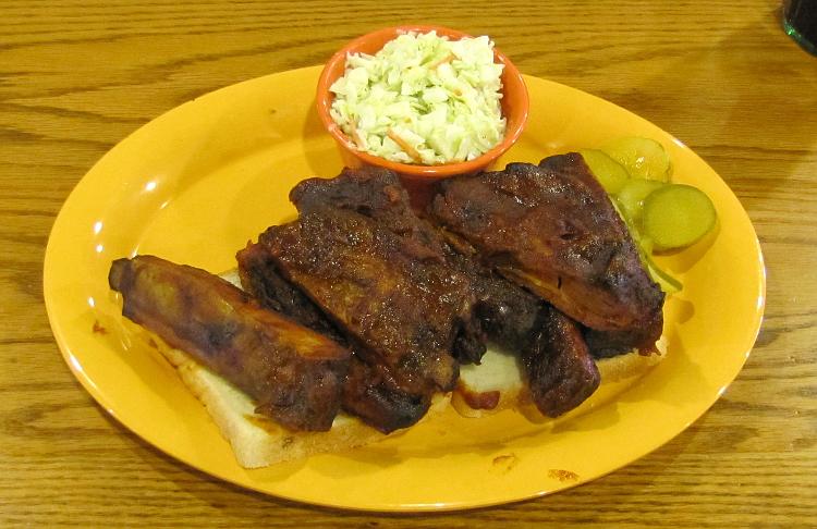 Crispy Ribs at Arthur Bryant's barbeque
