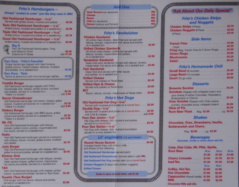 Fritz's Railroad Restaurant Kansas City, Kansas