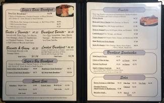 Suzie Q's Breakfest Menu - Kansas City, Kansas