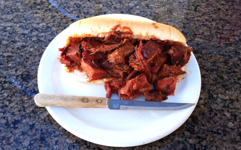 Burnt Ends at The Big Q Barbecue