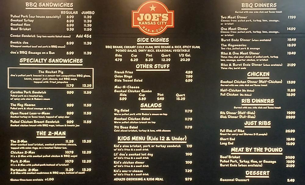 Order JOE'S KANSAS CITY BBQ - Kansas City, KS Menu Delivery [Menu & Prices]