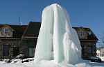 Ice Tower in Mackinaw City, Michigan