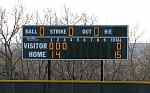 Mauer Road Softball Complex scoreboard