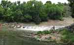 Kanopolis Lake waterfall