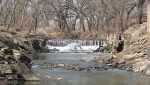 Brown Park waterfall - Abilene, Kansas