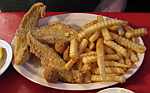 catfish fillets at Papa Bob's Bar-be-que in Bonner Springs