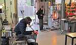 glassblowers at work in Karg Art Glass