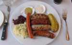 sausage sampler at Grunauer