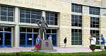 Phog Allen statue at the University of Kansas in Lawrence