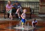 Overland Park Farmers Market fountain