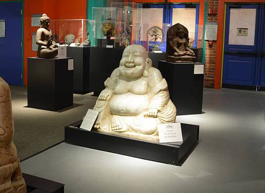 Asian sculptures and Buddhas at the Museum of World Treasures