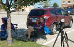 Waiting for the eclipse in Kearney, Nebraska