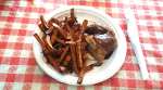 Smoked chicken and sweet potato fries at Danny Edward's BLVD BBQ