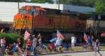 Burlington Northern Santa Fe train in Lenexa, Kansas