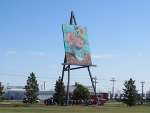 Kansas Explorers Meeting beneath the Big Easel - Goodland, Kansas