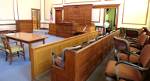 Courtroom in formal Marshall County Courthouse