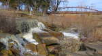 Santa Fe Park Falls and Bridge - Chanute, Kansas