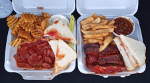 Sausage and rib platters - Big Q Barbeque