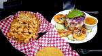 shrimp fries and shrimp seafood tower