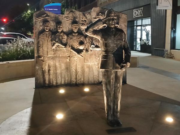 Sacred Red Rock at Allegawaho Memorial Heritage Park