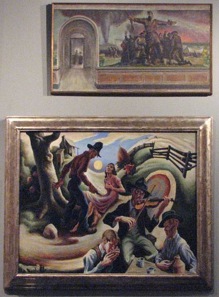 Art by John Steuart Curry and Thomas Hart Benton