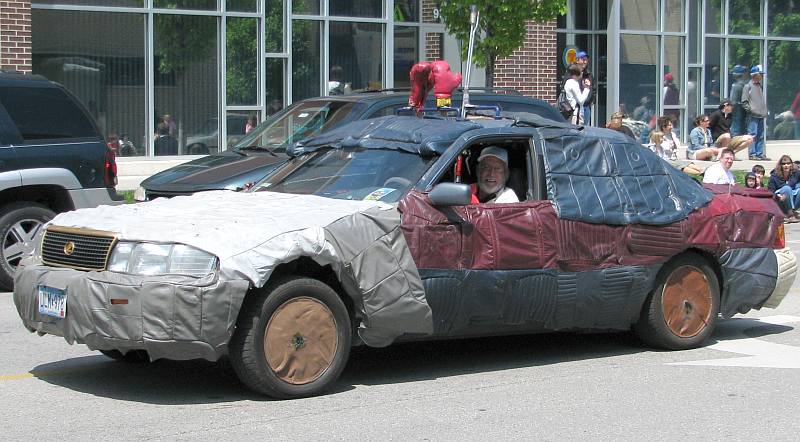 Boxing glove art car