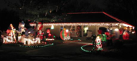 Delaware Street Christmas Display - Lawrence, Kansas