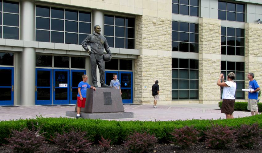 Phog Allen statue - Booth Hall of Athletics