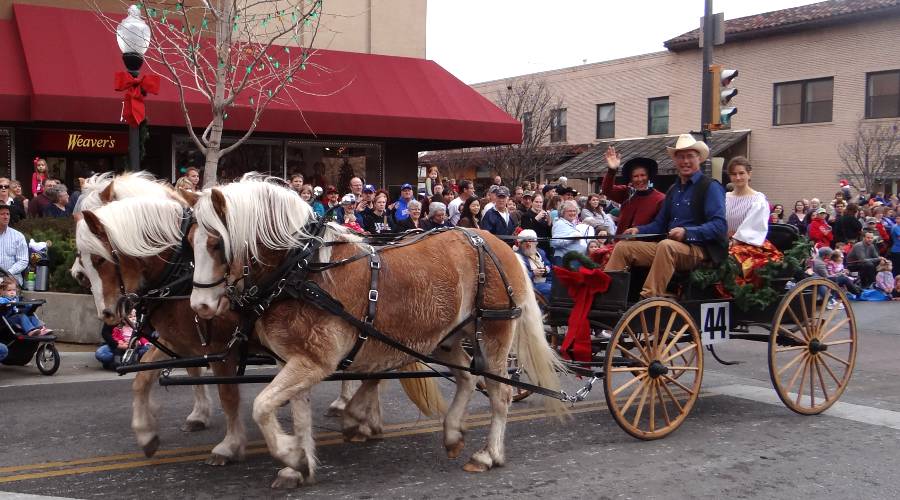 Willing Horse Farm in the Lawrence Christmas Parade