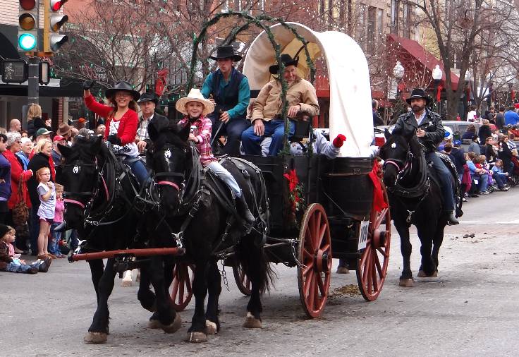 Werner Wagon Works in the Lawrence Chrstmas Parade