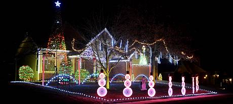 Parkside Christmas Light Show - Lawrence, Kansas