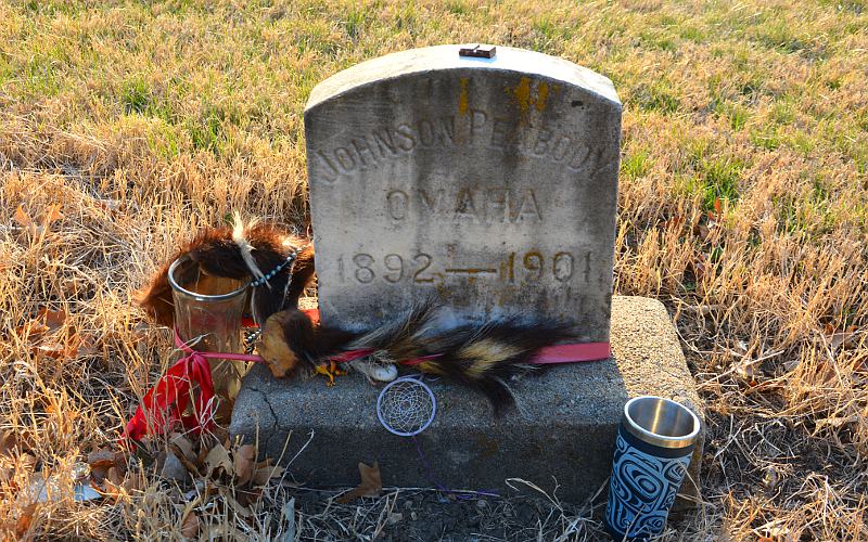 Johnson Peabody - Omaha Indian burial