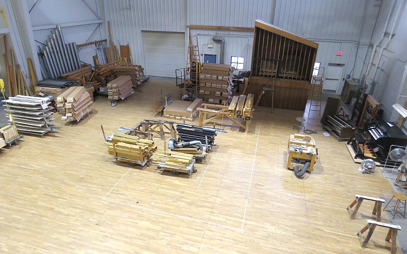 Reuter Organ Company assembly floor