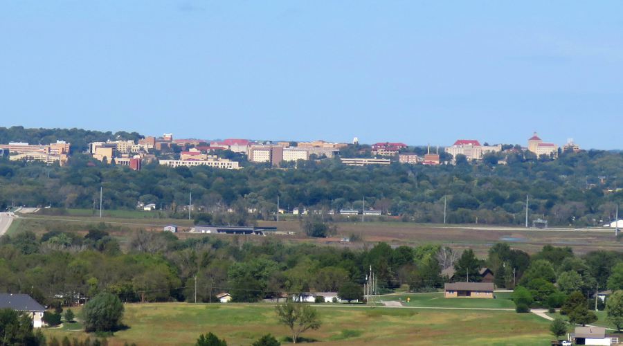 University of Kansas from Wells Park