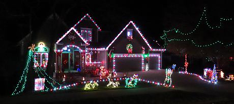 Vantuyl Drive Christmas Display - Lawrence, Kansas