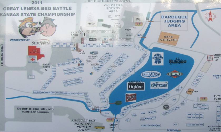 Lenexa BBQ Battle Map