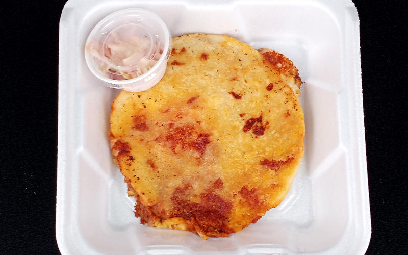 Revueltas (Pork, Beans & Cheese) Pupusa