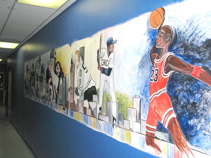 Chicago sports star mural