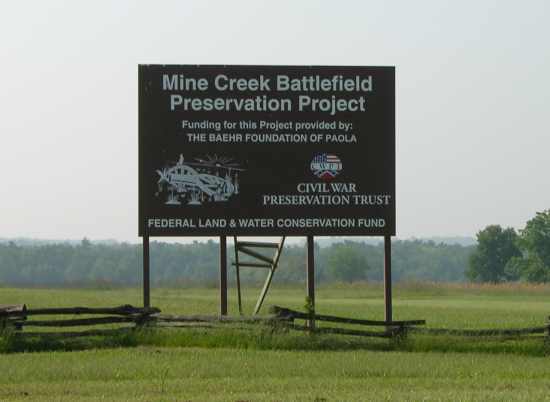 Mine Creek Battlefield - Battle of Mine Creek - Pleasanton, Kansas