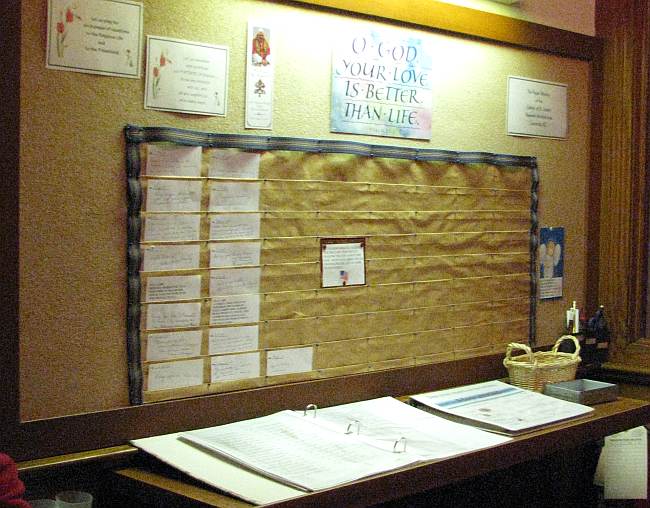 Sisters of St. Joseph Prayer Request Board