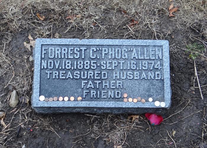 Phog Allen headstone - Lawrence, Kansas